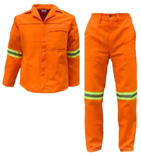 CraftPro Polycotton 2-Piece Conti Suit with Reflective Tape – Royal Blue, Orange, Navy