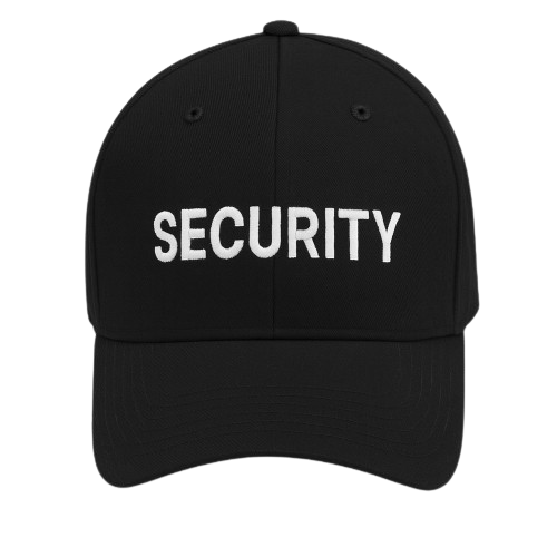 CraftPro Embroidered Security Cap – 6-Panel Cotton Hat in Black or Navy