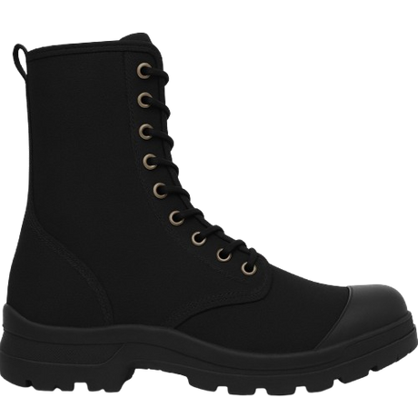 CraftPro Black Canvas Utility Boot – NSTC with PU Sole and PVC Toe Cap