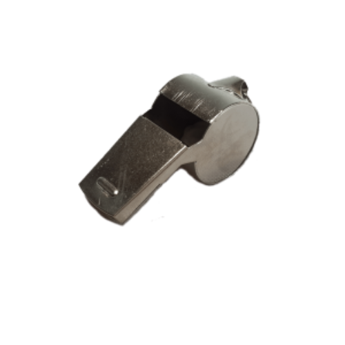 CraftPro Metal Referee Whistle – Nickel-Plated Steel, Compact Design for Security and Sports