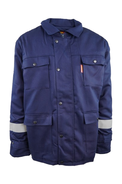 CraftPro Endurance Flame & Acid Resistant Thermal Winter Jacket – Navy Blue