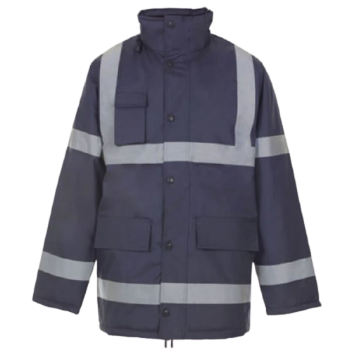CraftPro Hi-Viz Reflective Safety Parka Jacket – Insulated with Quilted Lining and Waterproof Seams
