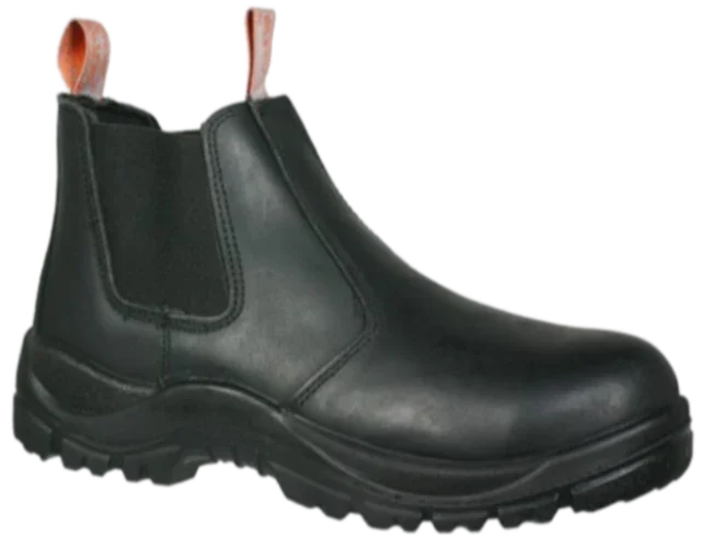 CraftPro Interceptor Teleza Chelsea Safety Boot – Full Grain Leather with Steel Toe and Dual-Density Sole
