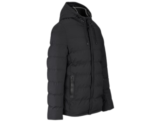 CraftPro Montana Ladies Hooded Puffer Jacket – Quilted Full-Zip Winter Jacket with Storm Collar