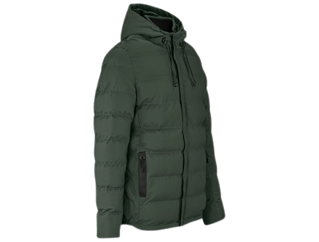 CraftPro Montana Ladies Hooded Puffer Jacket – Quilted Full-Zip Winter Jacket with Storm Collar