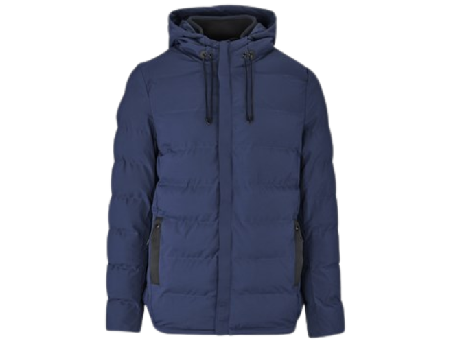 CraftPro Montana Ladies Hooded Puffer Jacket – Quilted Full-Zip Winter Jacket with Storm Collar