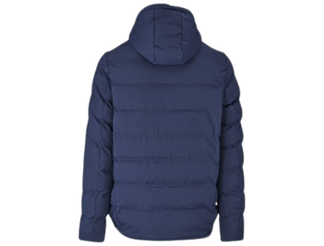 CraftPro Montana Men’s Hooded Puffer Jacket – Quilted Full-Zip with Storm Collar and Pockets