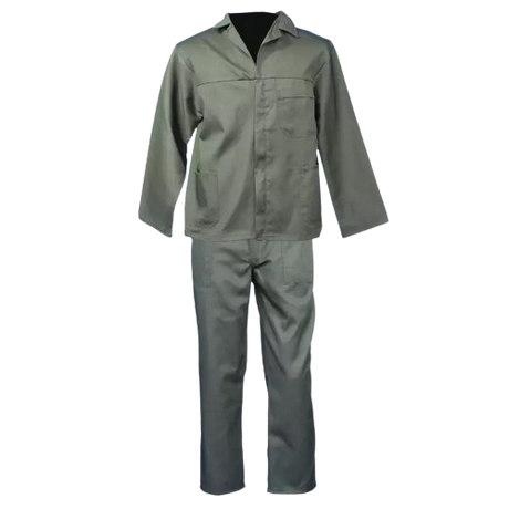 CraftPro Olive Green Acid Resistant 2-Piece Polycotton Conti Suit with Reinforced Stitching