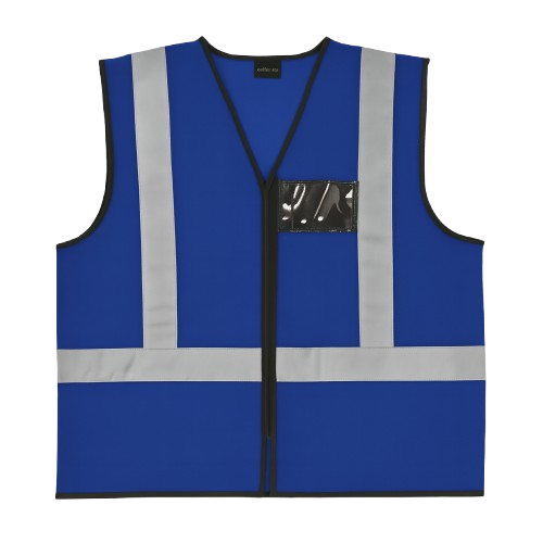 CraftPro Hi-Viz Reflective Safety Vest β With Zip and ID Pouch