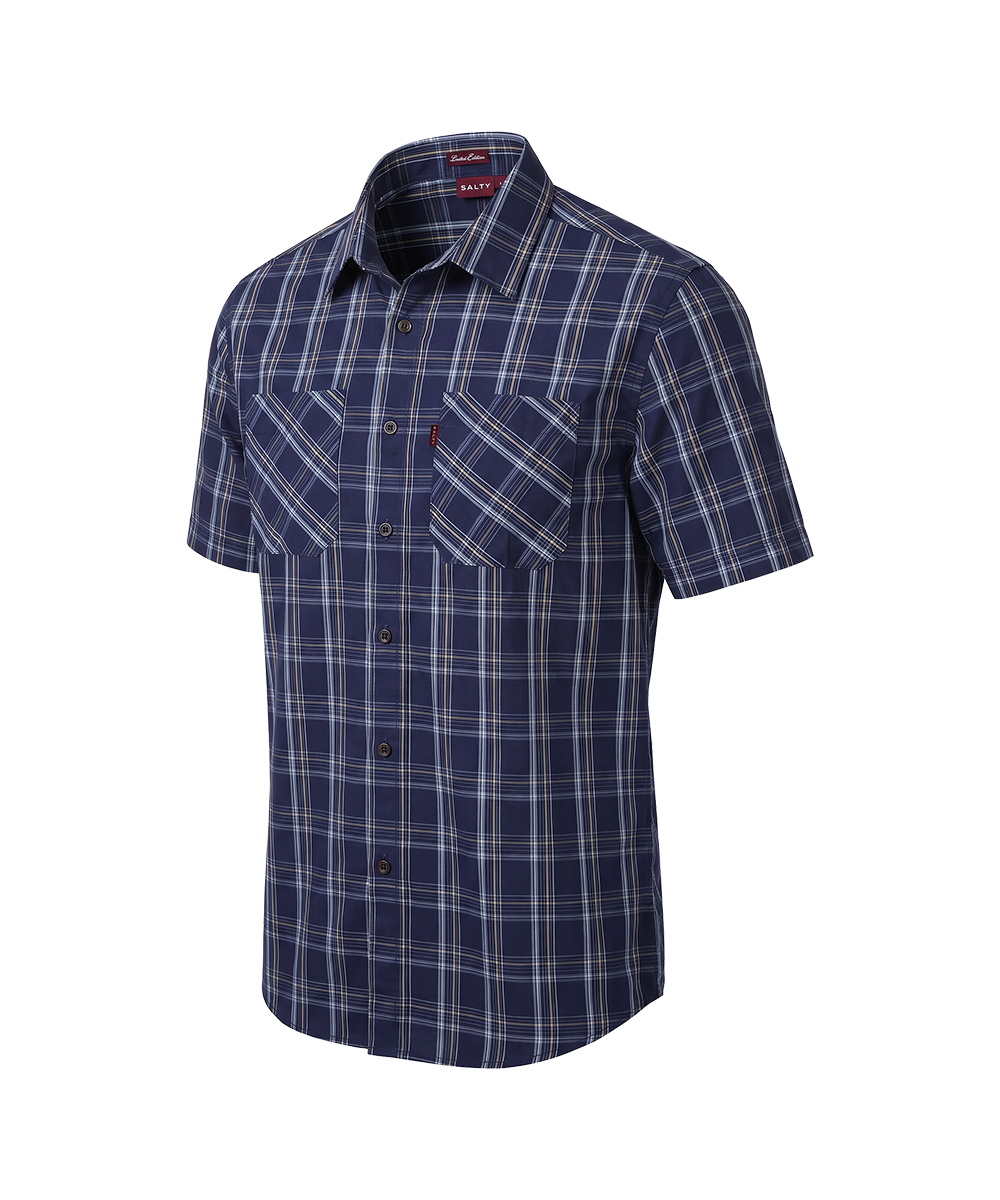Check Bush Shirt Perfect for Outdoor Wear 100% Cotton Fabric
