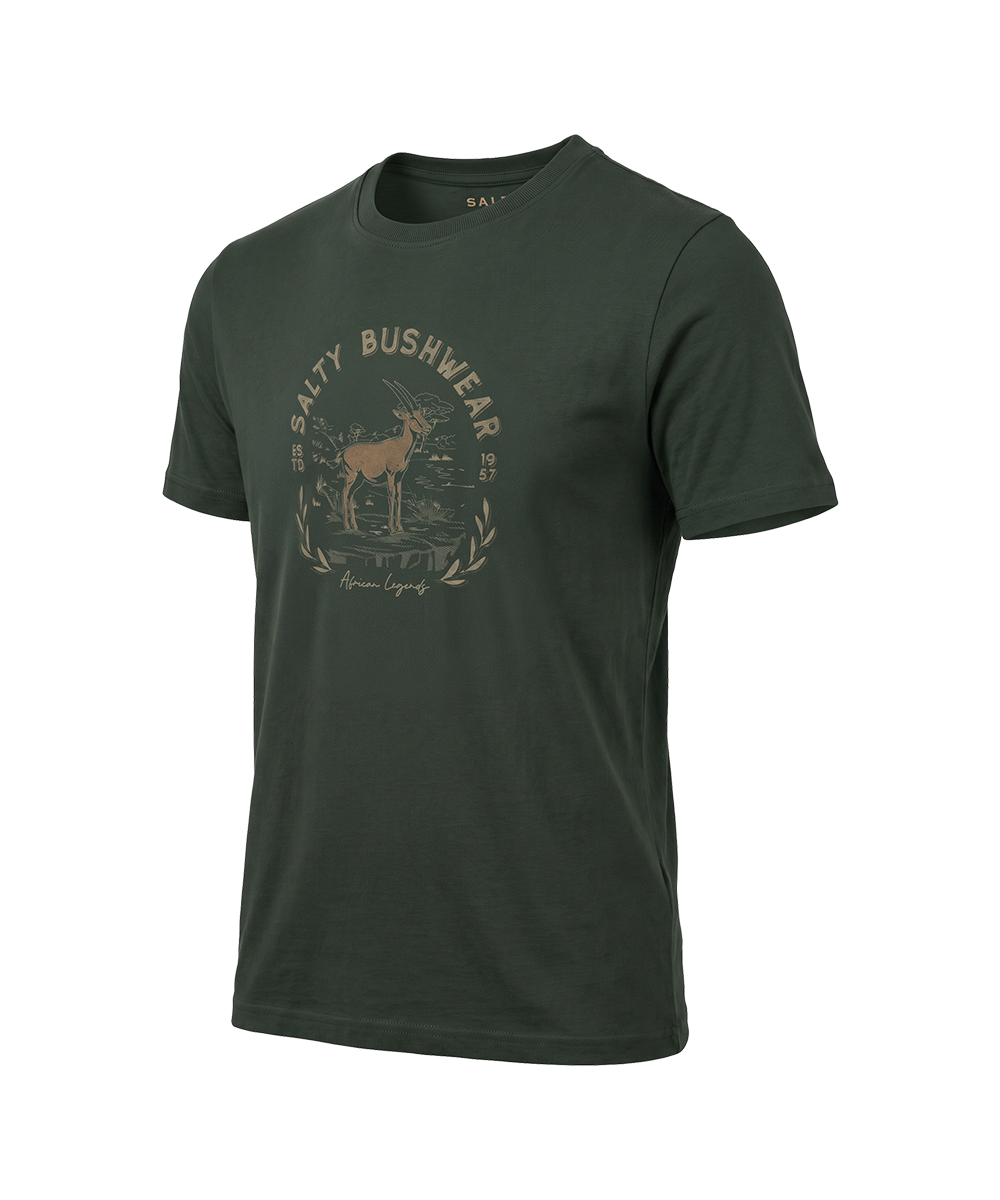 The Salty Bush Range T-Shirt with Springbok Coin Design