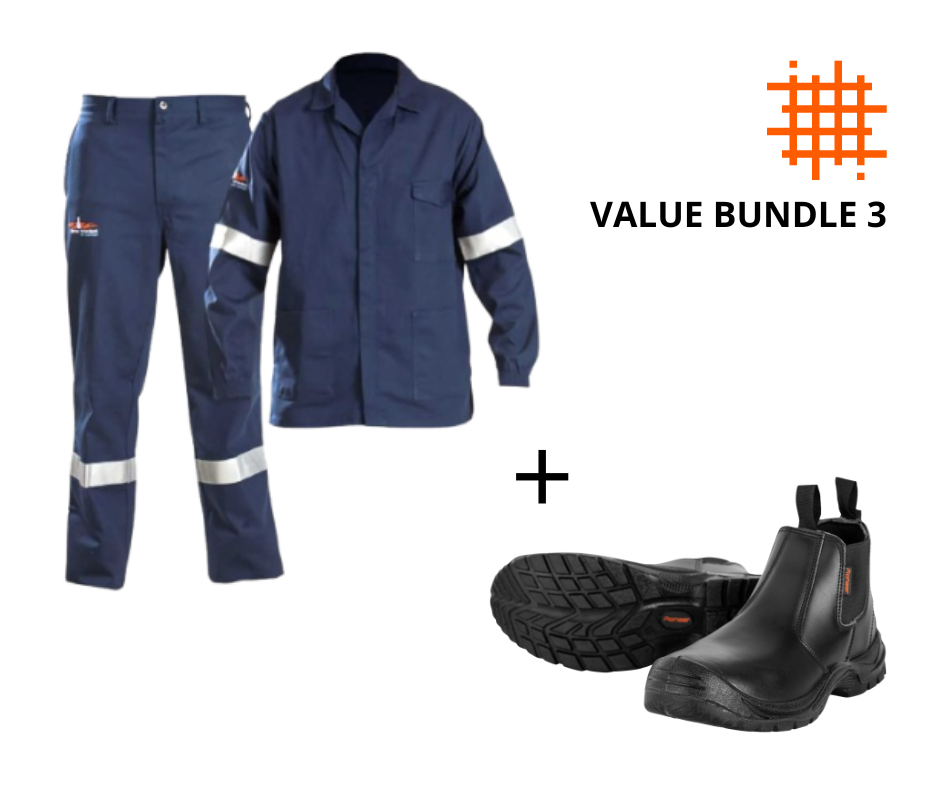 CraftPro D59 Flame & Acid Conti Suit and Commander Chelsea Boot Bundle