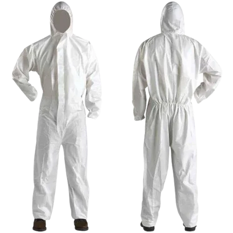 Disposable PPE including coveralls, gloves, aprons, mop caps, shoe and beard covers for sanitary and industrial environments