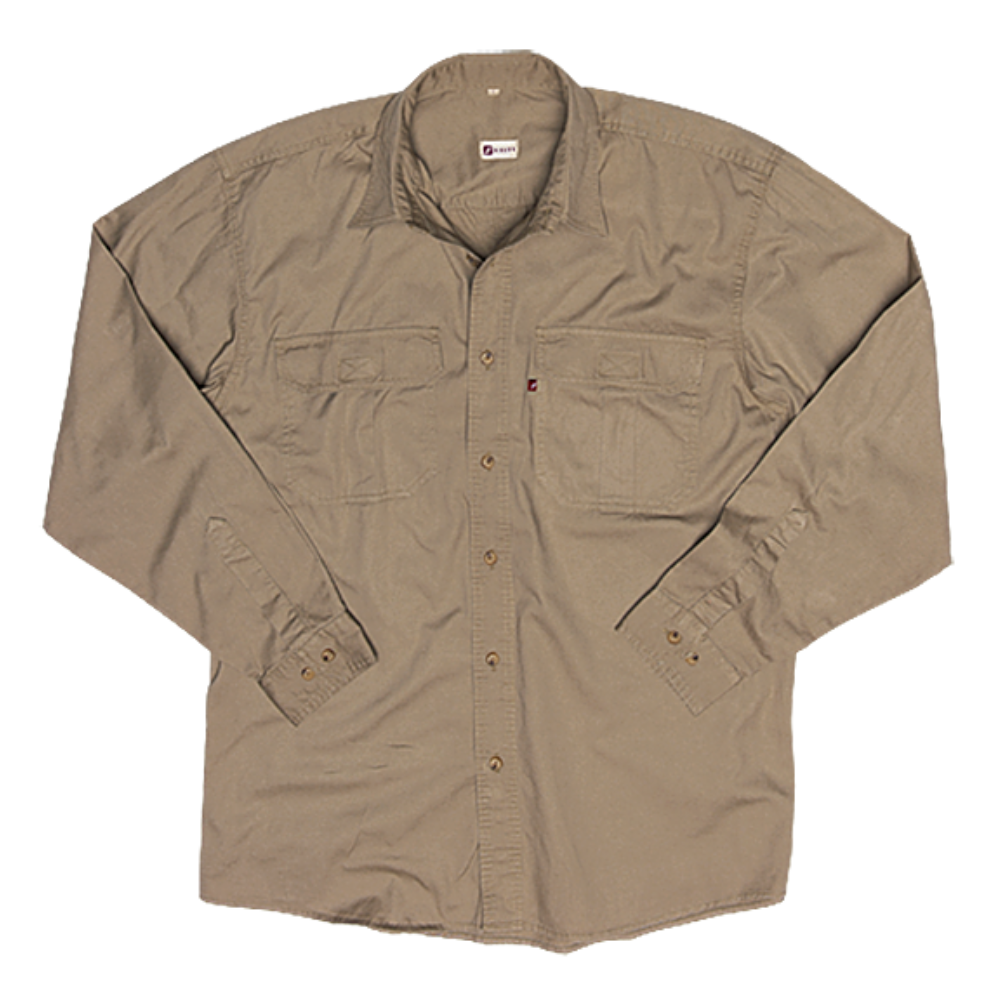 Brown Long Sleeved Shirt-Safari Wear-Outdoor Clothing