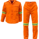 CraftPro Polycotton 2-Piece Conti Suit with Reflective Tape – Royal Blue, Orange, Navy

