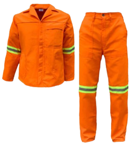 CraftPro Polycotton 2-Piece Conti Suit with Reflective Tape – Royal Blue, Orange, Navy

