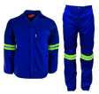 CraftPro Polycotton 2-Piece Conti Suit with Reflective Tape – Royal Blue, Orange, Navy

