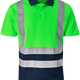 CraftPro Altitude Hi-Viz Two-Tone Reflective Golfer – Breathable Work Shirt for Visibility

