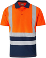 CraftPro Altitude Hi-Viz Two-Tone Reflective Golfer – Breathable Work Shirt for Visibility

