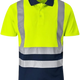CraftPro Altitude Hi-Viz Two-Tone Reflective Golfer – Breathable Work Shirt for Visibility

