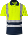 CraftPro Altitude Hi-Viz Two-Tone Reflective Golfer – Breathable Work Shirt for Visibility

