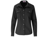 CraftPro Altitude Ladies Long Sleeve Wildstone Safari Shirt – Tailored Fit with Button Pockets and Contrast Yoke

