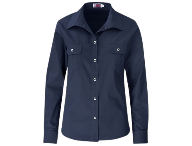CraftPro Altitude Ladies Long Sleeve Wildstone Safari Shirt – Tailored Fit with Button Pockets and Contrast Yoke

