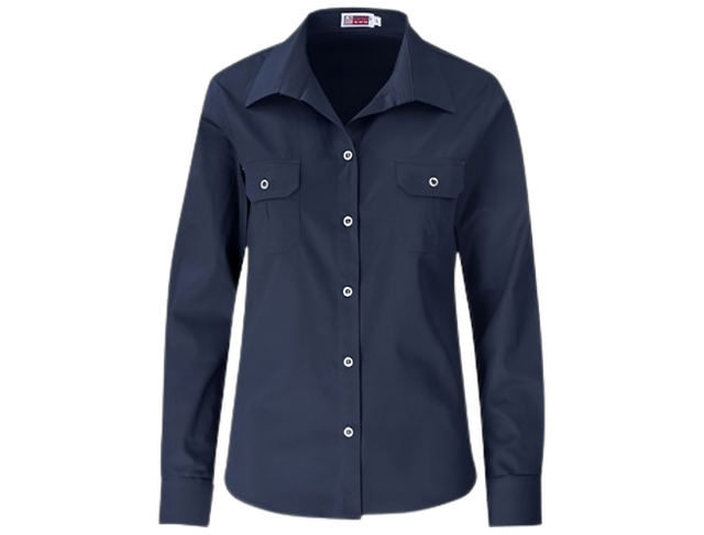 CraftPro Altitude Ladies Long Sleeve Wildstone Safari Shirt – Tailored Fit with Button Pockets and Contrast Yoke

