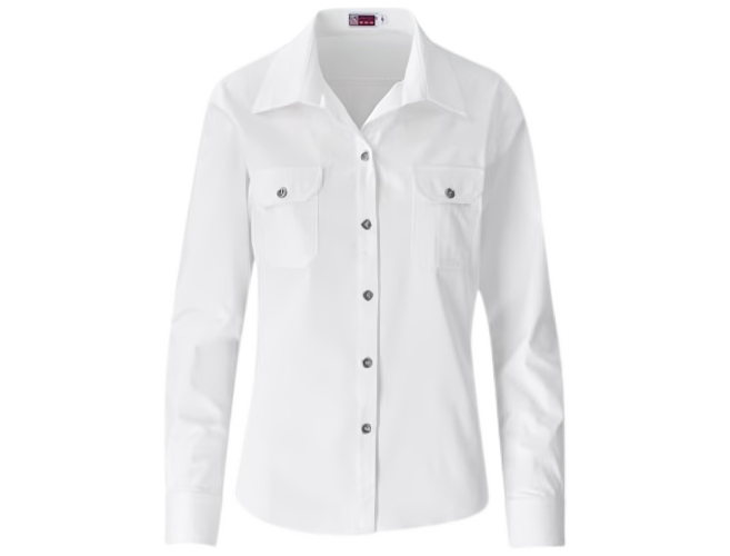 CraftPro Altitude Ladies Long Sleeve Wildstone Safari Shirt – Tailored Fit with Button Pockets and Contrast Yoke

