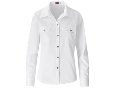 CraftPro Altitude Ladies Long Sleeve Wildstone Safari Shirt – Tailored Fit with Button Pockets and Contrast Yoke

