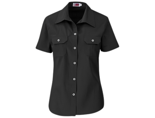 CraftPro Altitude Ladies Wildstone Short Sleeve Safari Shirt – Tailored Cotton with Button Pockets

