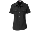CraftPro Altitude Ladies Wildstone Short Sleeve Safari Shirt – Tailored Cotton with Button Pockets

