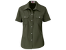 CraftPro Altitude Ladies Wildstone Short Sleeve Safari Shirt – Tailored Cotton with Button Pockets

