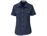 CraftPro Altitude Ladies Wildstone Short Sleeve Safari Shirt – Tailored Cotton with Button Pockets

