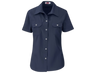 CraftPro Altitude Ladies Wildstone Short Sleeve Safari Shirt – Tailored Cotton with Button Pockets

