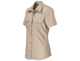 CraftPro Altitude Ladies Wildstone Short Sleeve Safari Shirt – Tailored Cotton with Button Pockets

