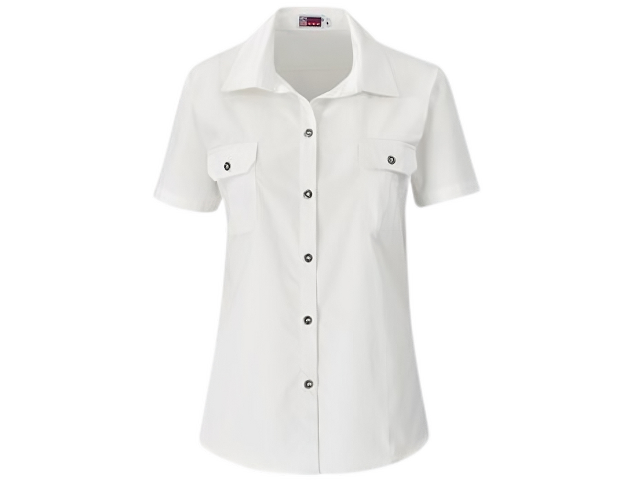 CraftPro Altitude Ladies Wildstone Short Sleeve Safari Shirt – Tailored Cotton with Button Pockets

