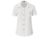 CraftPro Altitude Ladies Wildstone Short Sleeve Safari Shirt – Tailored Cotton with Button Pockets

