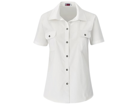 CraftPro Altitude Ladies Wildstone Short Sleeve Safari Shirt – Tailored Cotton with Button Pockets

