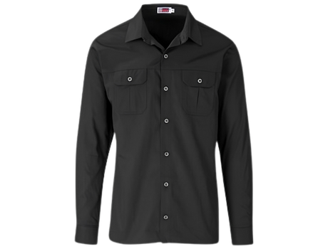 CraftPro Altitude Men’s Long Sleeve Wildstone Safari Shirt – Brushed Cotton with Buttoned Cuffs

