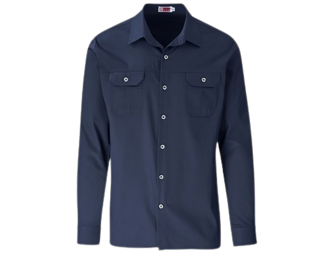 CraftPro Altitude Men’s Long Sleeve Wildstone Safari Shirt – Brushed Cotton with Buttoned Cuffs

