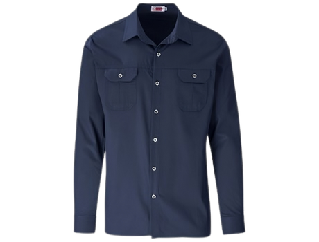CraftPro Altitude Men’s Long Sleeve Wildstone Safari Shirt – Brushed Cotton with Buttoned Cuffs

