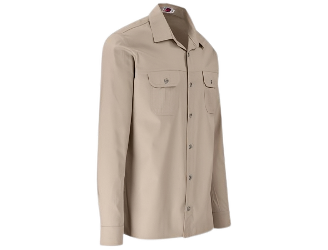 CraftPro Altitude Men’s Long Sleeve Wildstone Safari Shirt – Brushed Cotton with Buttoned Cuffs

