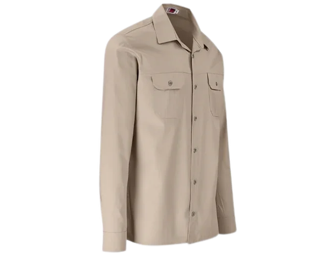 CraftPro Altitude Men’s Long Sleeve Wildstone Safari Shirt – Brushed Cotton with Buttoned Cuffs

