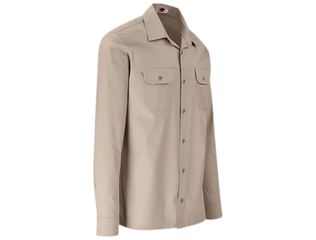 CraftPro Altitude Men’s Long Sleeve Wildstone Safari Shirt – Brushed Cotton with Buttoned Cuffs

