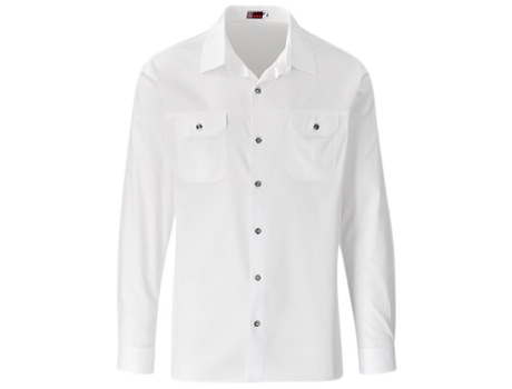 CraftPro Altitude Men’s Long Sleeve Wildstone Safari Shirt – Brushed Cotton with Buttoned Cuffs

