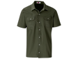 CraftPro Altitude Men’s Wildstone Safari Shirt – Short Sleeve Cotton Twill with Button Pockets

