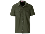 CraftPro Altitude Men’s Wildstone Safari Shirt – Short Sleeve Cotton Twill with Button Pockets

