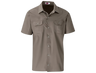 CraftPro Altitude Men’s Wildstone Safari Shirt – Short Sleeve Cotton Twill with Button Pockets

