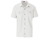 CraftPro Altitude Men’s Wildstone Safari Shirt – Short Sleeve Cotton Twill with Button Pockets

